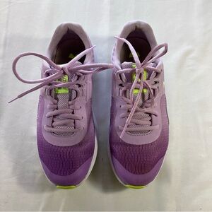Under Armour Surge 3 Neon Hyper Lavender Ombré Running Shoes Girls-Size 5
